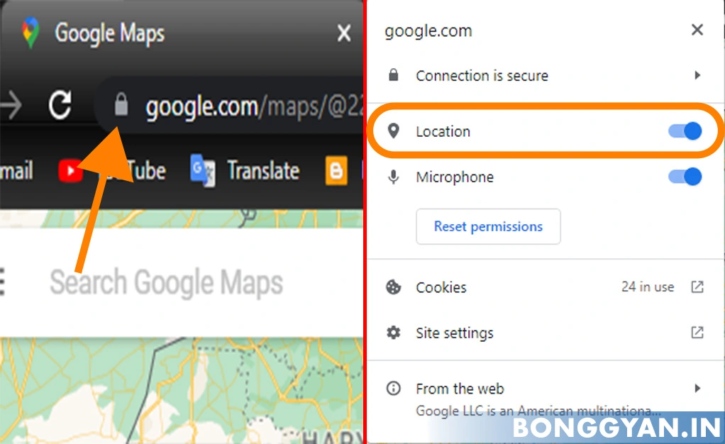 Give google map web version your location permission to be able to find your current location.